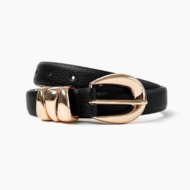 BELT - The Ellipse Gold Hardware Waist Belt