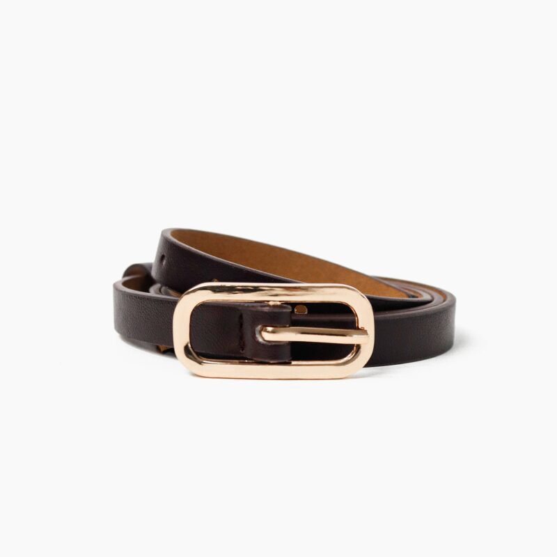 BELTS - Gigi Thin Brown Belt